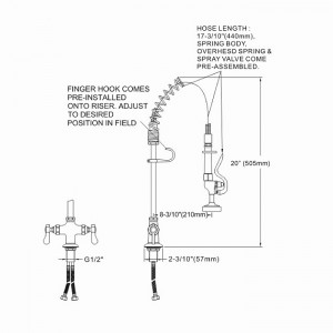 Compact Pre Rinse - Monobloc